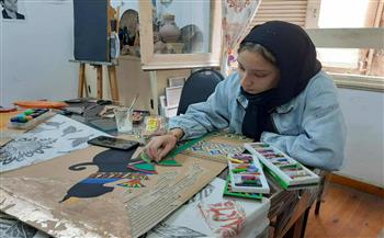 ورشة لتصميم لوحات فنية مستوحاة من الحضارة المصرية ببيت ثقافة 26 يوليو