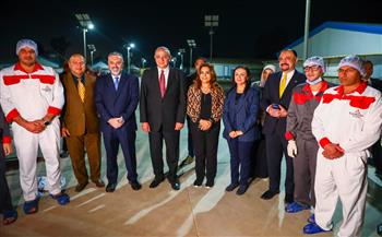 وزيرتا التضامن والتنمية المحلية ومحافظ الغربية يتفقدون محطة طنطا لإنتاج البيض بعد تشغيلها