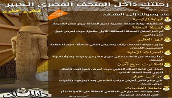 رحلتك داخل المتحف المصري الكبير ..خطوة بخطوة| إنفوجراف