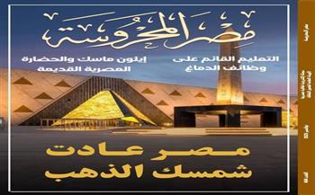 "مصر عادت شمسك الذهب" ضمن ملفات العدد الجديد من مجلة "مصر المحروسة" 