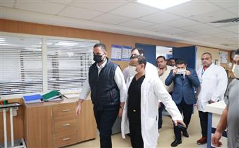 نائب وزير الصحة يتابع سير العمل بمستشفى العلمين 