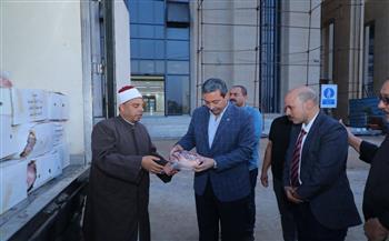 محافظ دمياط يشهد استلام دفعة جديدة من لحوم صكوك الأضاحي لتوزيعها على الأولى بالرعاية 