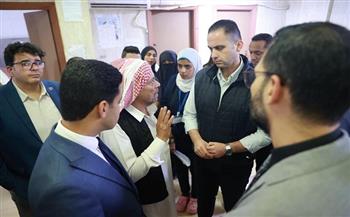 نائب وزير الصحة يتفقد مستشفى الحمام المركزي بمطروح للاطمئنان على جودة الخدمات الطبية