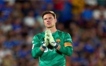 تير شتيجن يعود للتدريبات ويترقب موقفه مع برشلونة