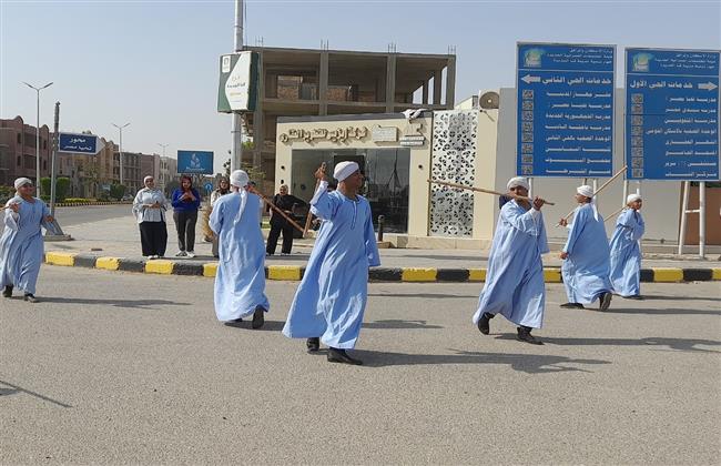 بالتنورة  التحطيب.. عروض فنية بقنا الجديدة لمهرجان قنا للفنون والتراث 