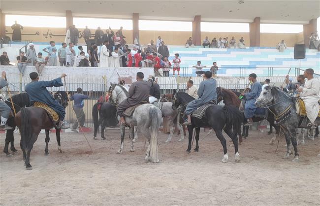 مهرجان قنا للفنون والحرف التراثية.. افتتاح الألعاب الشعبية بالمرماح والتحطيب في استاد قنا| صور