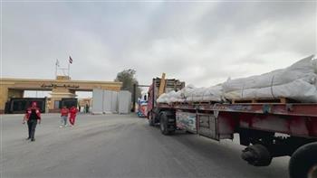 الهلال الأحمر يُطلق قافلة «زاد العزة» الـ 67 حاملة نحو 9 آلاف طن مساعدات إنسانية إلى غزة