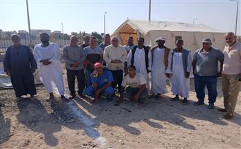 التضامن الاجتماعي تتابع الاستعدادات داخل معسكر "صقر 157"