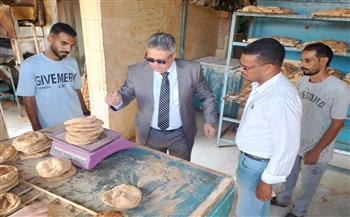 حملة مكثفة لرفع الإشغالات ومتابعة الجودة بالمخابز والمقاهي جنوب الغردقة