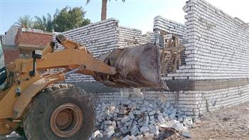 إزالة 895 حالة تعد على أملاك الدولة ببني سويف خلال شهر