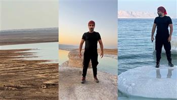  صورة صادمة.. تراجع مرعب في منسوب البحر الميت خلال عام واحد فقط