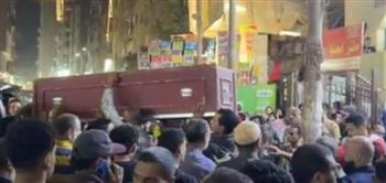   تشييع جثامين ضحايا حريق شقة بيجام بشبرا الخيمة