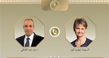 اتصال هاتفي بين وزير الخارجية ونظيرته البريطانية