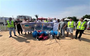 مبادرة «بصمة على الرمل» ضمن فعاليات اليوم الثاني من معسكر بشبابها بالغردقة