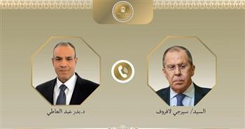 وزير الخارجية يؤكد لنظيره الروسي أهمية حشد الدعم الدولي للمؤتمر لضمان إعادة إعمار غزة