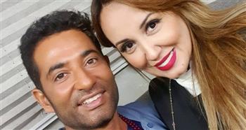 "مبروك ياحبيبتي" .. عمرو سعد يهنيء زوجته  ببرنامجها الجديد