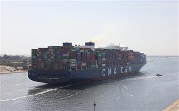 قناة السويس تشهد عبور أكبر سفينة حاويات منذ عامين