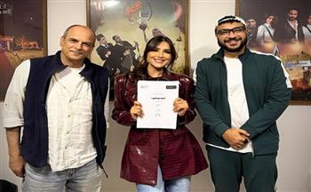 بروفات مسلسل الست موناليزا تجمع مي عمر والمؤلف محمد سيد بشير والمخرج محمد علي