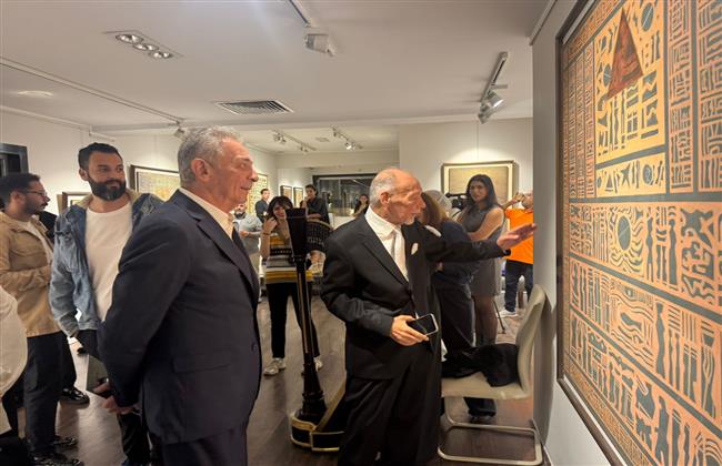 احتفاءً بالمتحف الكبير.. خالد فودة ومحمود حميدة يفتتحان معرض أحمد شيحا بجاليري بيكاسو إيست