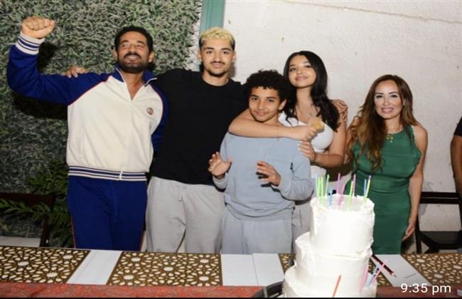 شيماء فوزي زوجة عمرو سعد تحتفل بعيد ميلاده  