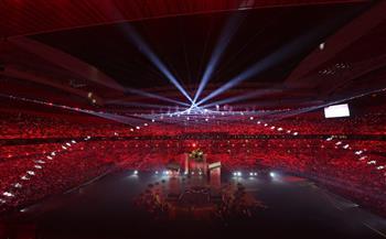 كأس العرب.. أجواء مميزة وتقنية مبهرة في حفل الافتتاح| صور 