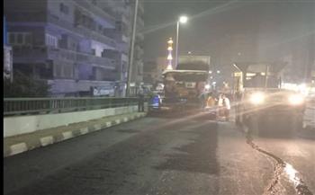 محافظ الدقهلية: الانتهاء من أعمال رصف طبقة سطحية لكوبري المرور بالمنصورة