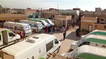 فحص 325 شخصًا ضمن قافلة طبية ببني سويف