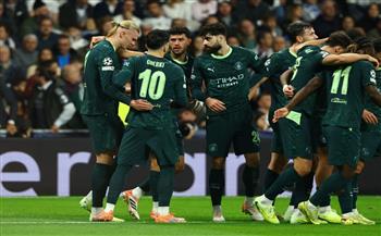 دوري أبطال أوروبا.. مانشستر سيتي يلحق بريال مدريد الخسارة بمشاركة مرموش