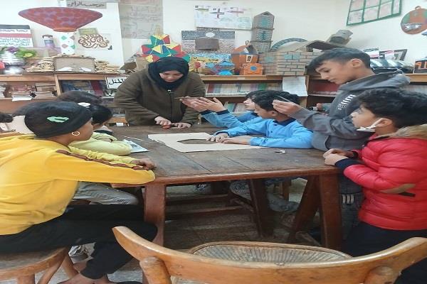 ورشة فنون تشكيلية لتدوير الخامات بمكتبة ساقية مكي الثقافية