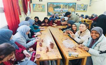 قصور الثقافة تنظم أنشطة متنوعة بكفر تصفا  ببرنامج «مدارسنا بالألوان»