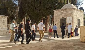 مستوطنون يقتحمون المسجد الأقصى بحماية شرطة الاحتلال الإسرائيلي