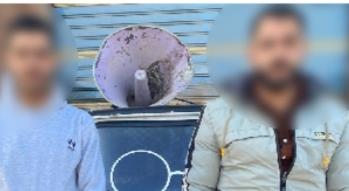 بمكبر صوت...ضبط شخصين أثناء دعوه الناخبين للتصويت لصالح مرشح في البحيرة 