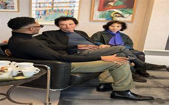 محمد رمضان يلتقي وزير الثقافة الفرنسي السابق في باريس |صور 