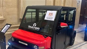 معلومات عن السيارة المصرية الكهربائية في معرض البحوث.. تكلفة تشغيلها 20% من الوقود