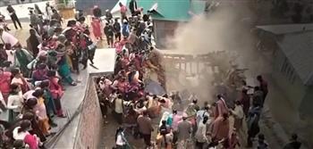 في لحظة واحدة.. حفل زفاف يتحول إلى كارثة (فيديو)