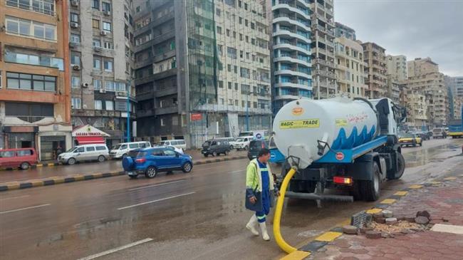 "الصرف الصحي" بالإسكندرية توجه برفع درجة الاستعداد القصوى خلال النوة الحالية