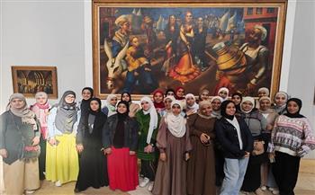 أتوبيس الفن يصحب طالبات المعاهد الأزهرية إلى متحف الفن الحديث 