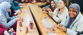 قصور الثقافة تنظم أنشطة متنوعة بكفر تصفا ضمن برنامج "مدارسنا بالألوان" 