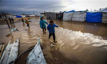 بلدية غزة: الوضع كارثي بشكل غير مسبوق نتيجة المنخفض الجوي العنيف الذي يضرب البلاد