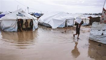 مكتب الإعلام الحكومي بغزة: تعطل عشرات النقاط الطبية المؤقتة بسبب المنخفض الجوي 