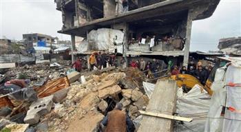 المكتب الاعلامي الحكومي بغزة: انهيار 13 منزلًا وغرق 27 ألف خيمة بسبب المنخفض الجوي