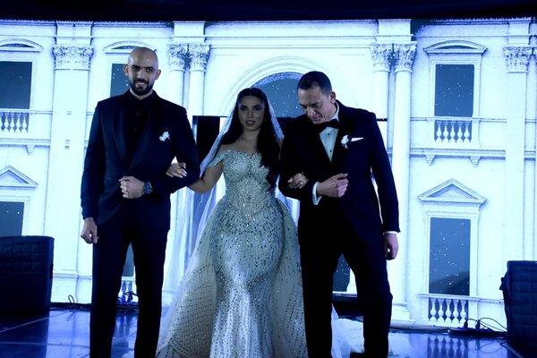 مجدي فرحات يحتفل بزفاف نجله أمين بحضور المنتج صلاح شعبان وبوسي تشعل الحفل 