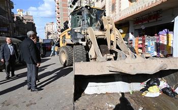 محافظ الغربية يجري جولة موسعة بالشوارع الفرعية بطنطا لمتابعة رفع مياه الأمطار والإشغالات