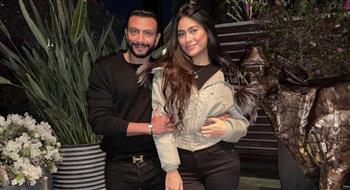 هاجر أحمد تحتفل بعيد ميلاد زوجها 