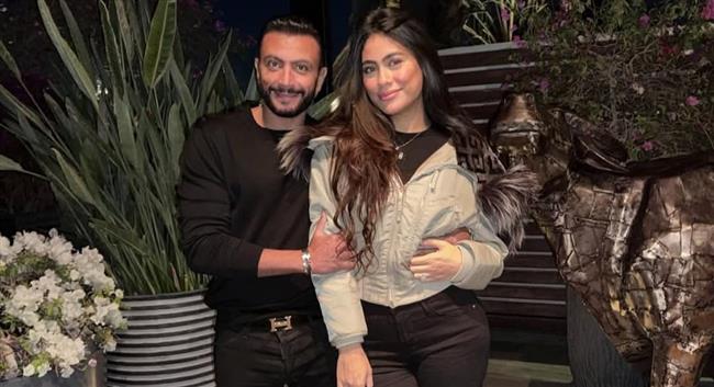 هاجر أحمد تحتفل بعيد ميلاد زوجها 