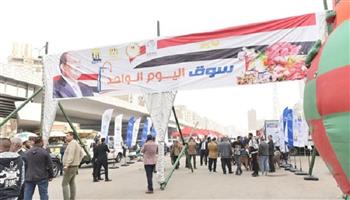 وزير التموين يفتتح سوق اليوم الواحد بالمرج لتوفير السلع الغذائية بأسعار تنافسية