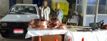 القبض على عاطلين لقيامهم بسرقة الأسلاك الكهربائية من داخل العقارات بالشروق