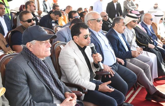 وزير الرياضة ومستشار رئيس الجمهورية ومحافظي الوادي الجديد والشرقية يفتتحان نادي الرماية  