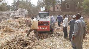 إزالة 7 حالات تعدي بإجمالي مساحة 1300 م² بنطاق 4 مراكز بالمحافظة 