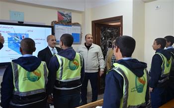 رئيس مياه الشرب بالجيزة يتفقد المدرسة الثانوية الفنية لمياه الشرب والصرف الصحي